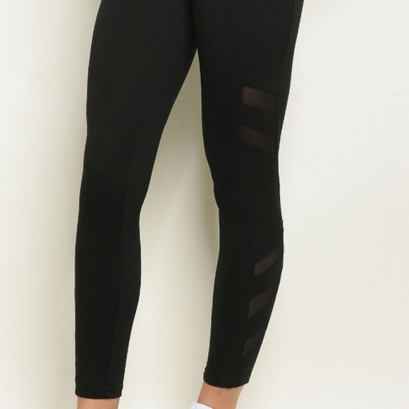 BOGO FREE Black Mesh Active Leggings - Picture 6 of 6